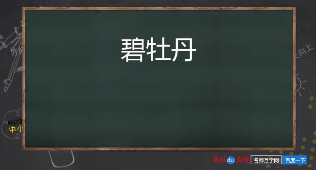 碧牡丹